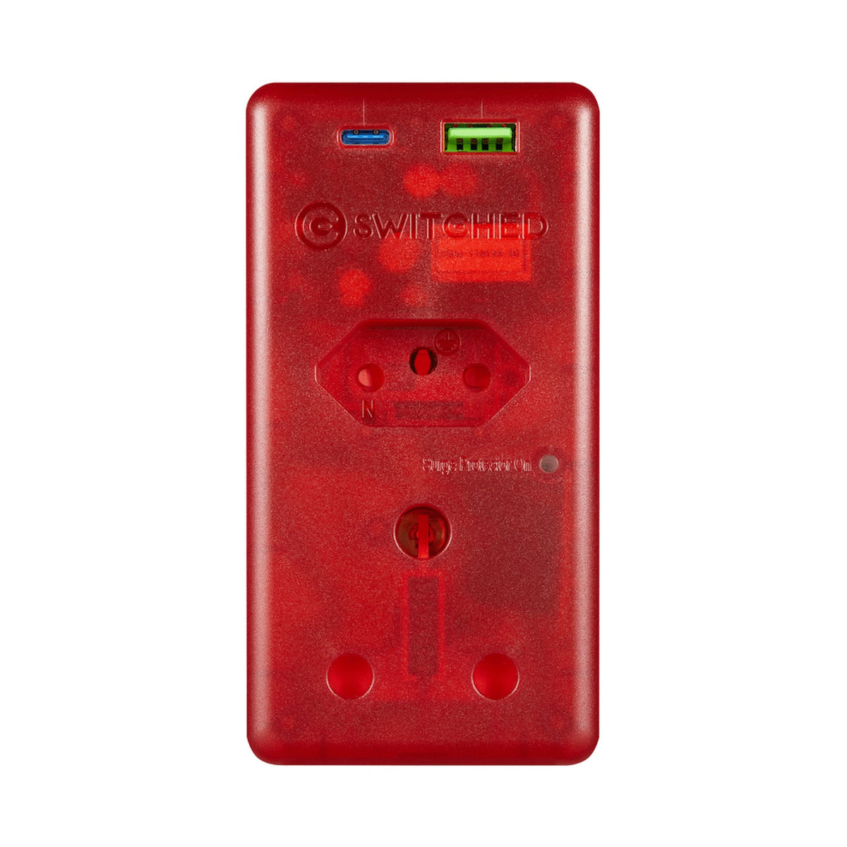 Switched High Surge Multi Adaptor with USB + Type-C PD20W