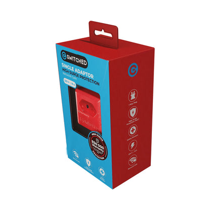 SWITCHED 1 Way High Surge Network Safe Adaptor