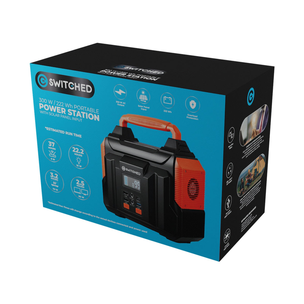 Switched 300W Portable Power Station (222WH)