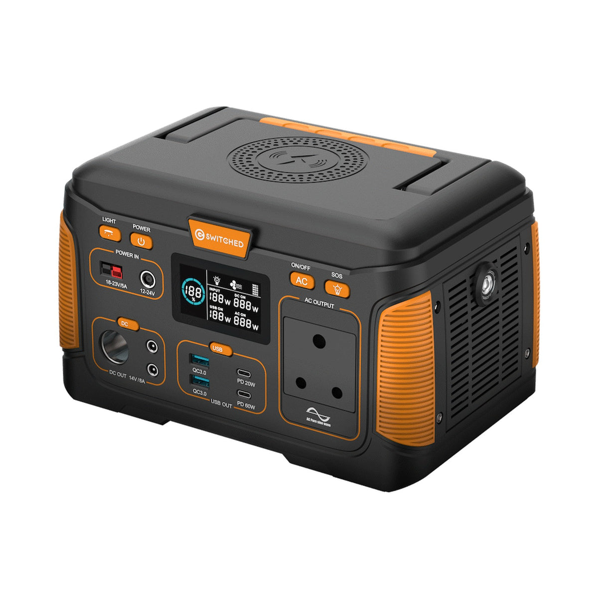 Switched 300W Professional Portable Power Station (307WH)