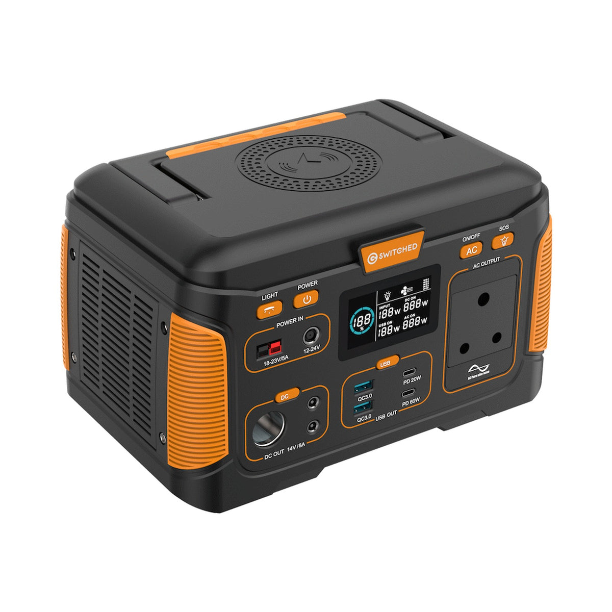 Switched 300W Professional Portable Power Station (307WH)