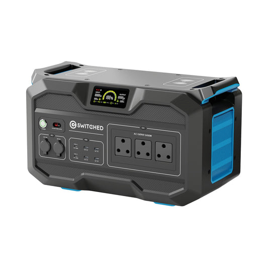 Switched 2400w/2496wh LiFePO4 UPS Power Station