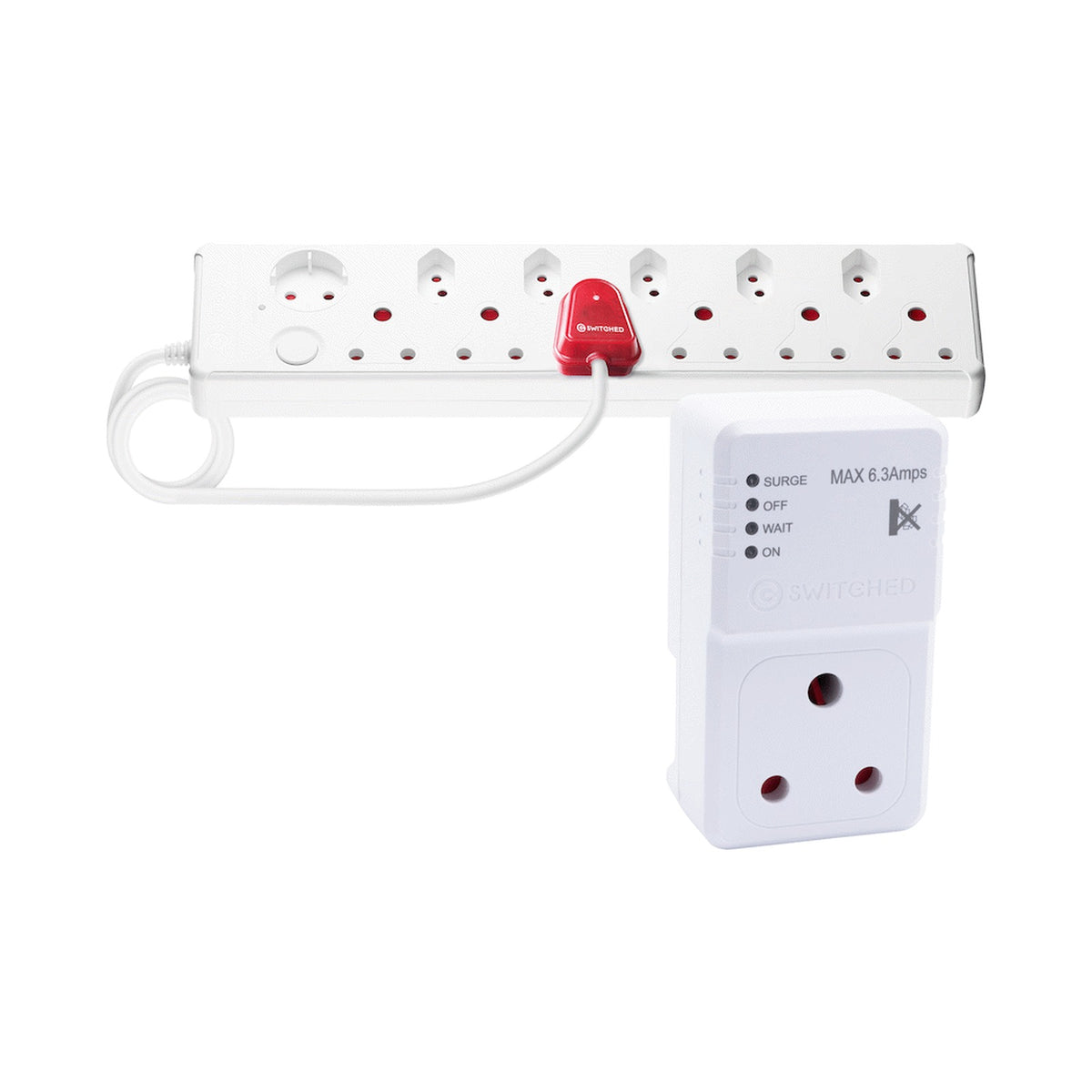 12-Way High Surge Multiplug + High Surge Protector