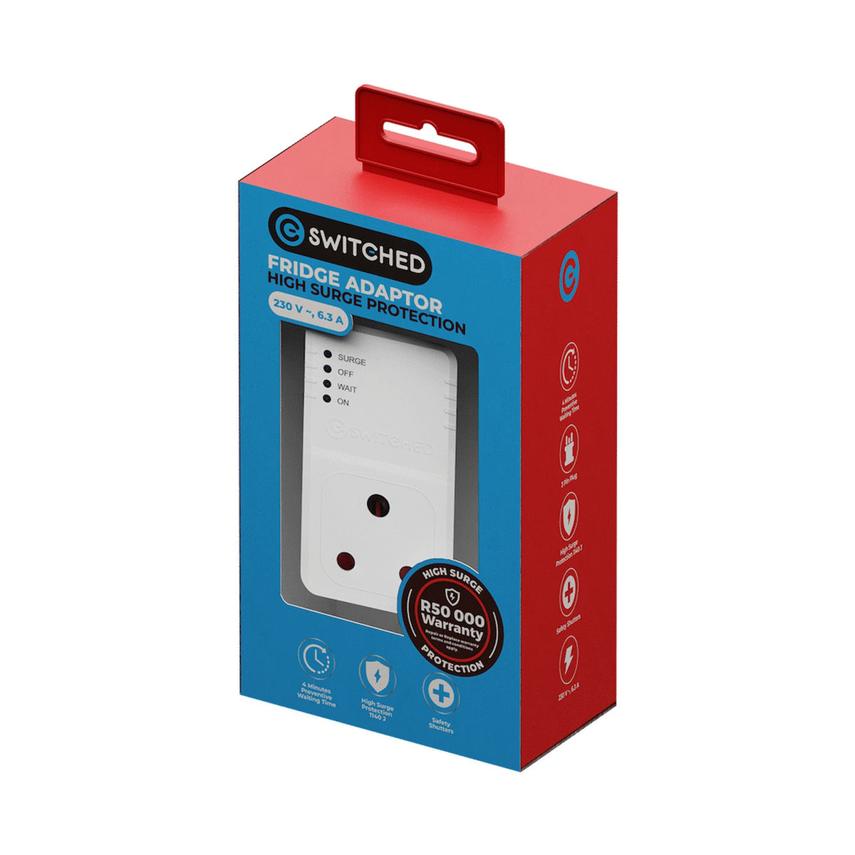 Switched 1-Way Fridge Surge Adaptor