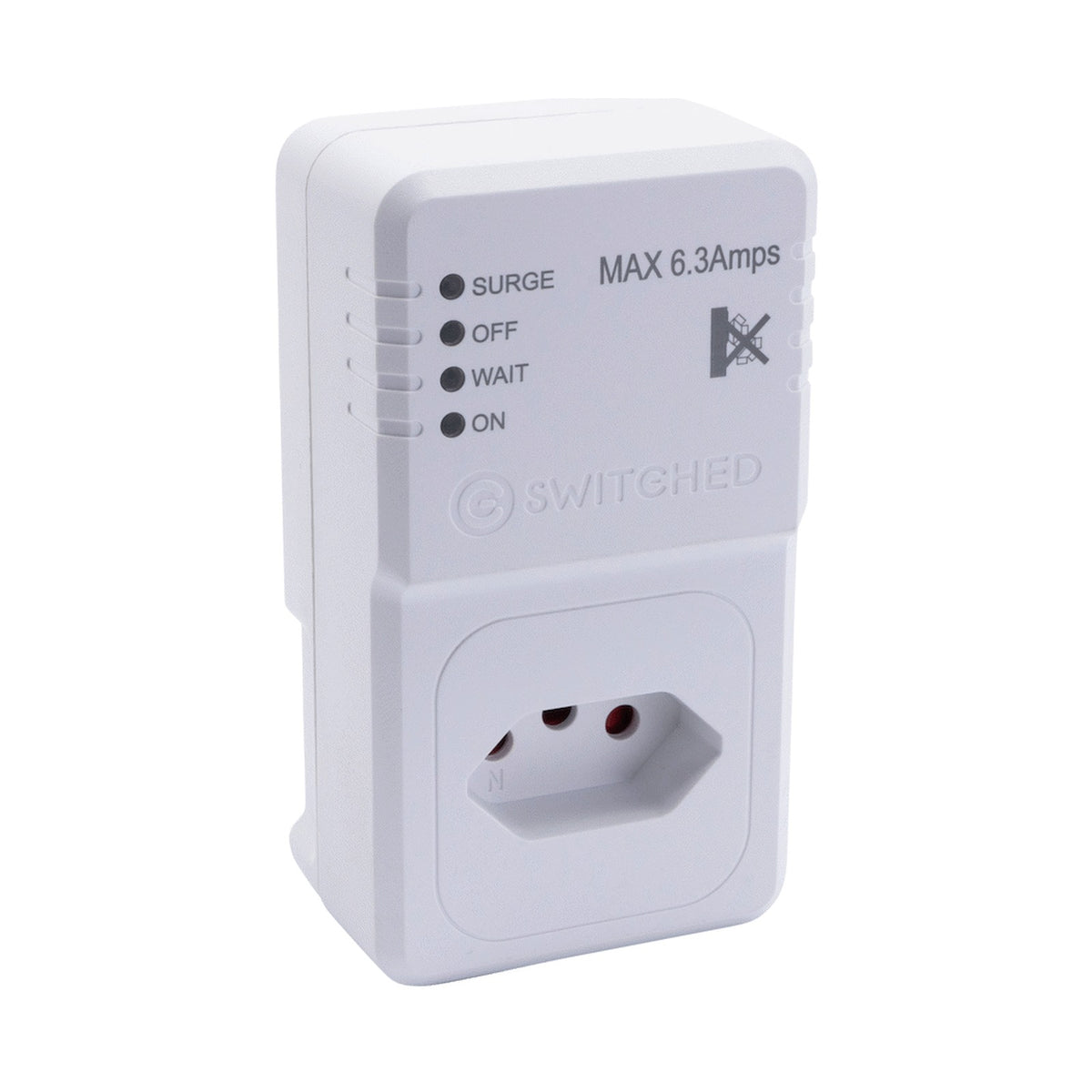 Switched 1-Way TV Surge Adaptor with SANS 164-2