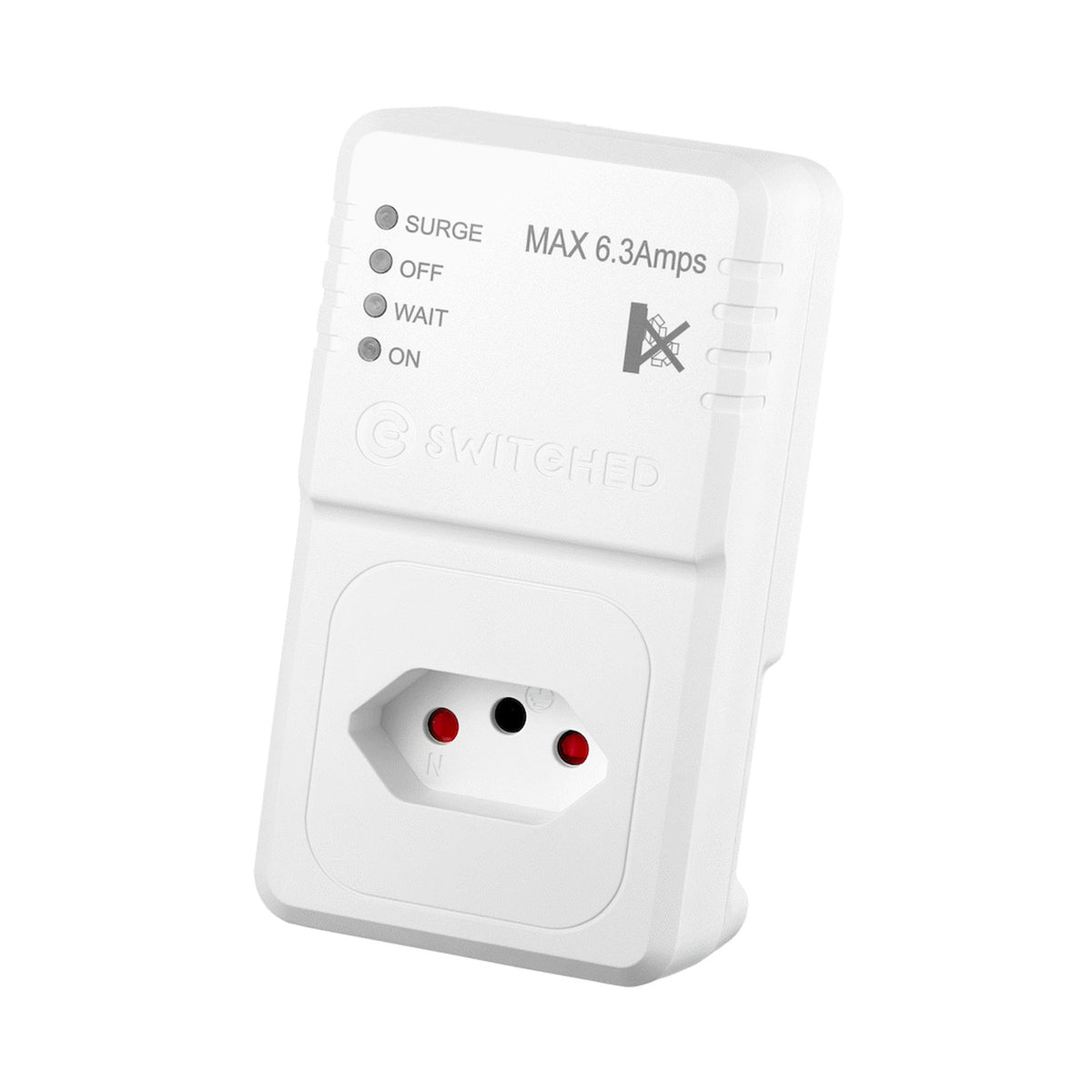 Switched 1-Way TV Surge Adaptor with SANS 164-2