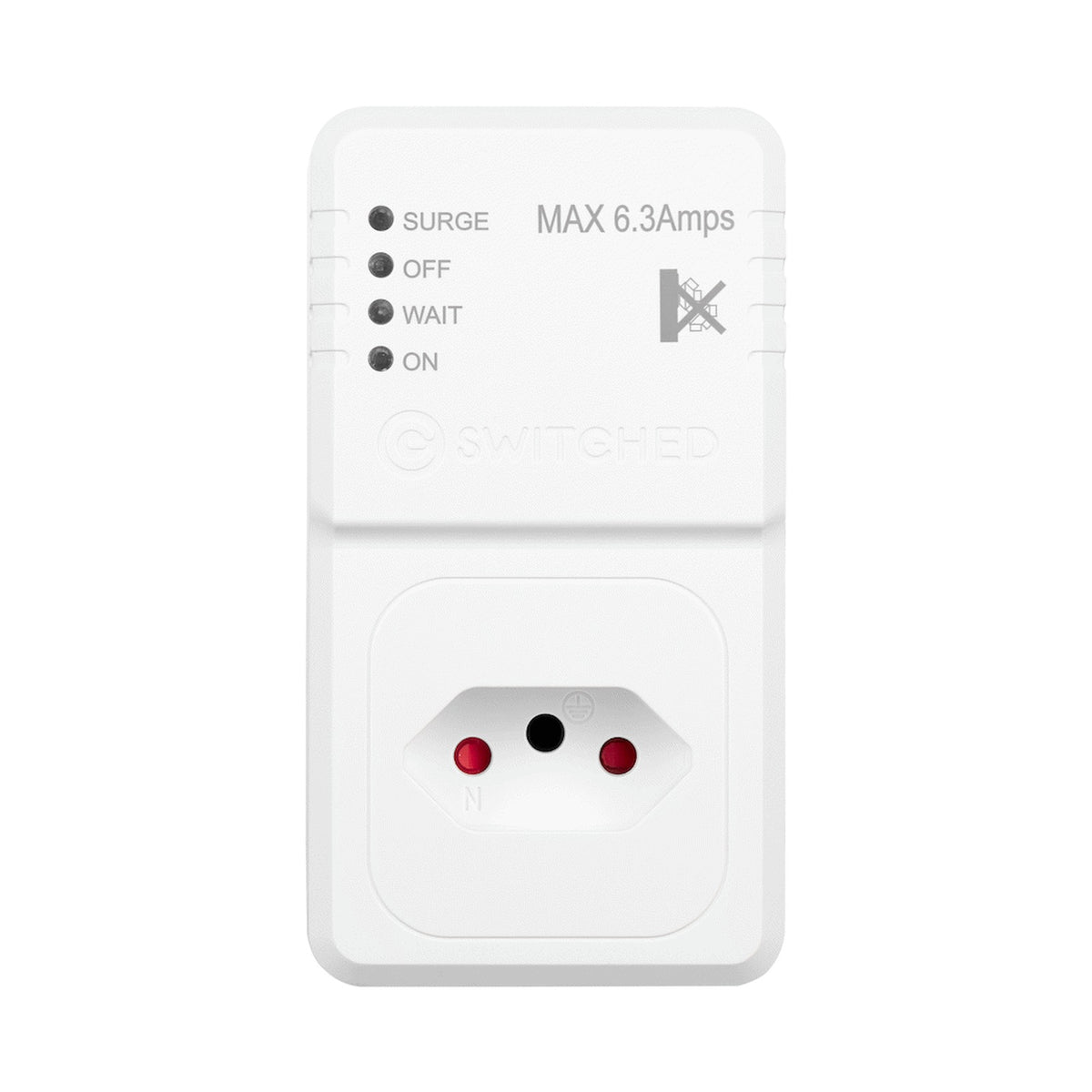 Switched 1-Way TV Surge Adaptor with SANS 164-2