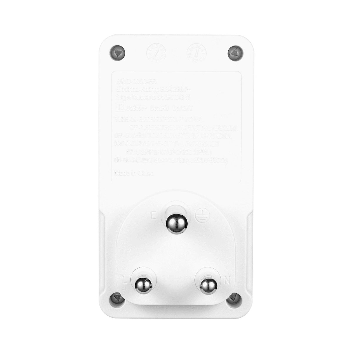 Switched 1-Way TV Surge Adaptor with SANS 164-2