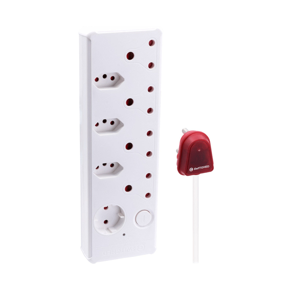 SWITCHED 8-way High Surge Multiplug 0.5m