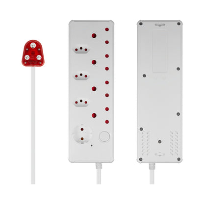 SWITCHED 8-way High Surge Multiplug 0.5m