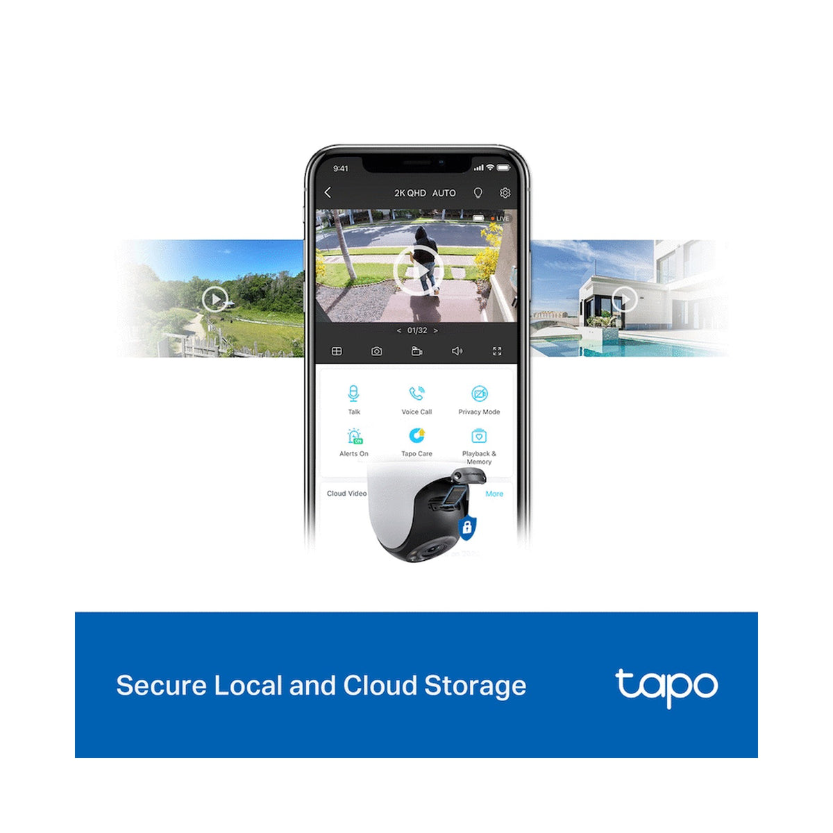 TP-Link Tapo C520WS 4MP 2K QHD Outdoor Pan/Tilt Security Wi-Fi Camera