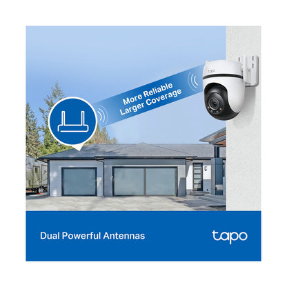 TP-Link Tapo C520WS 4MP 2K QHD Outdoor Pan/Tilt Security Wi-Fi Camera