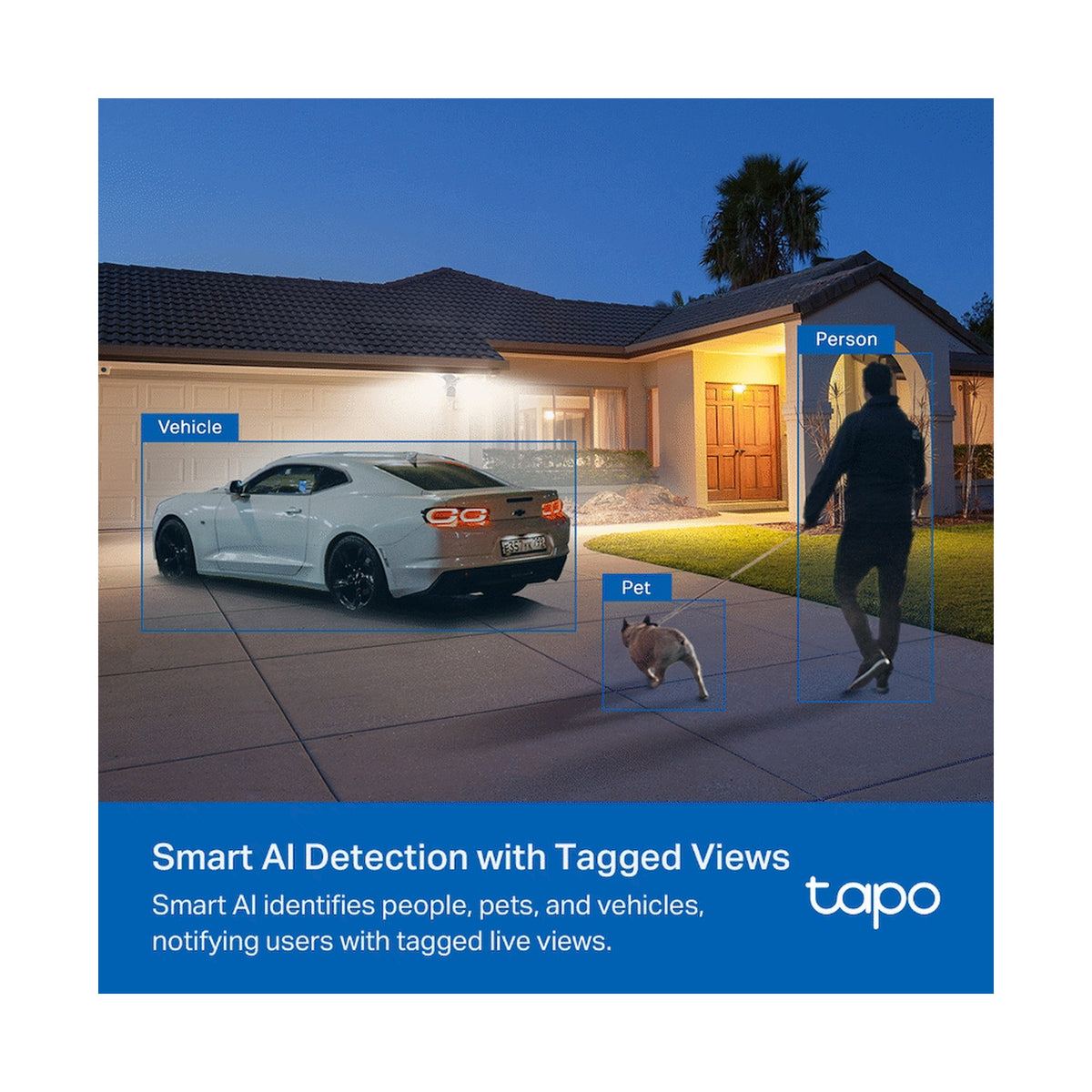 TP-Link Tapo C720 4MP 2K QHD Outdoor security Camera with 2800 lumen floodlight