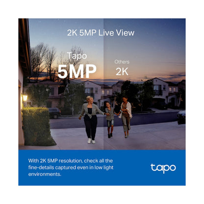 TP-Link Tapo D230S1 5MP 2K Smart Battery Video Doorbell 180 Days