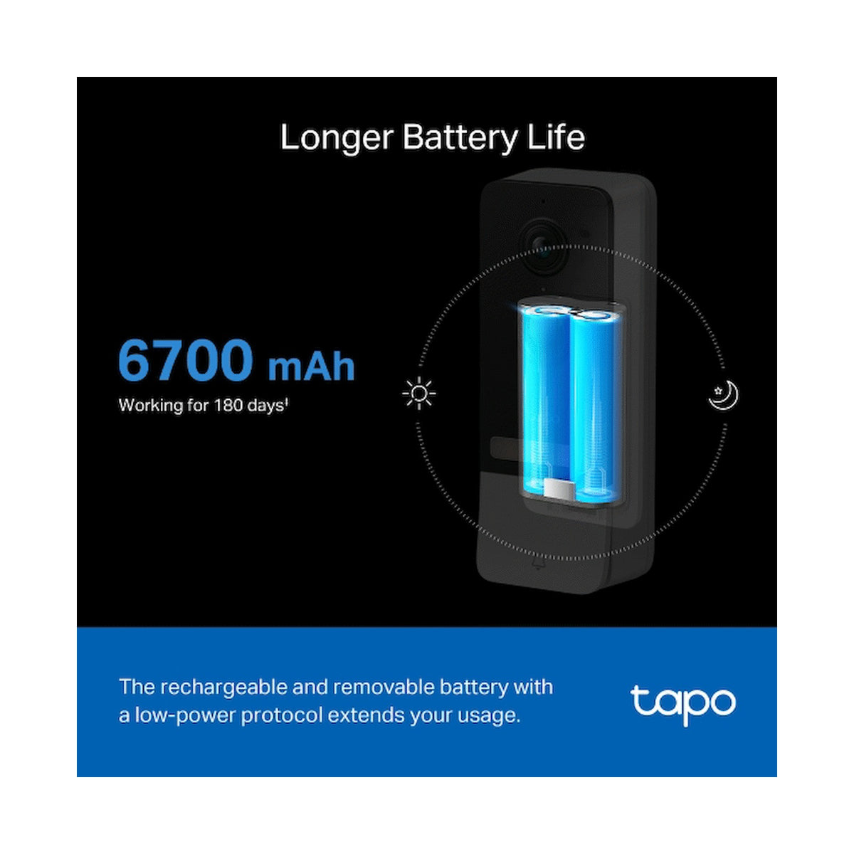 TP-Link Tapo D230S1 5MP 2K Smart Battery Video Doorbell 180 Days