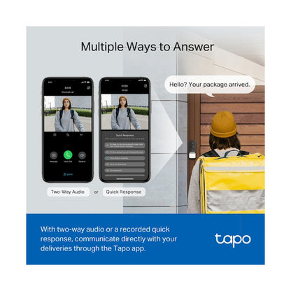 TP-Link Tapo D230S1 5MP 2K Smart Battery Video Doorbell 180 Days