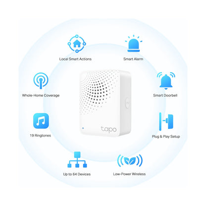 TP-Link Tapo H100 Smart Wi-Fi 868mhz Hub with Chime