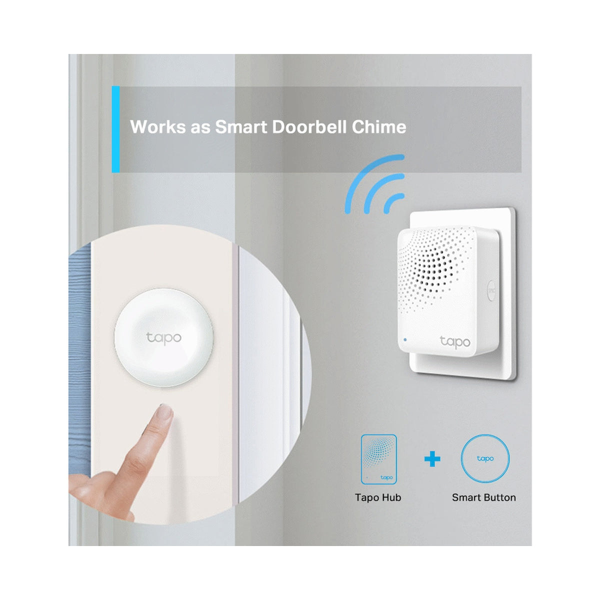 TP-Link Tapo H100 Smart Wi-Fi 868mhz Hub with Chime