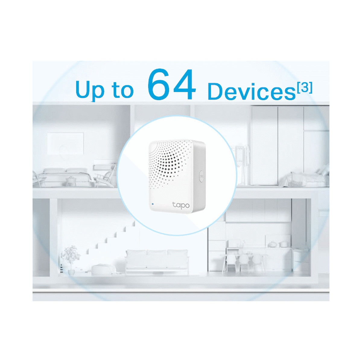TP-Link Tapo H100 Smart Wi-Fi 868mhz Hub with Chime