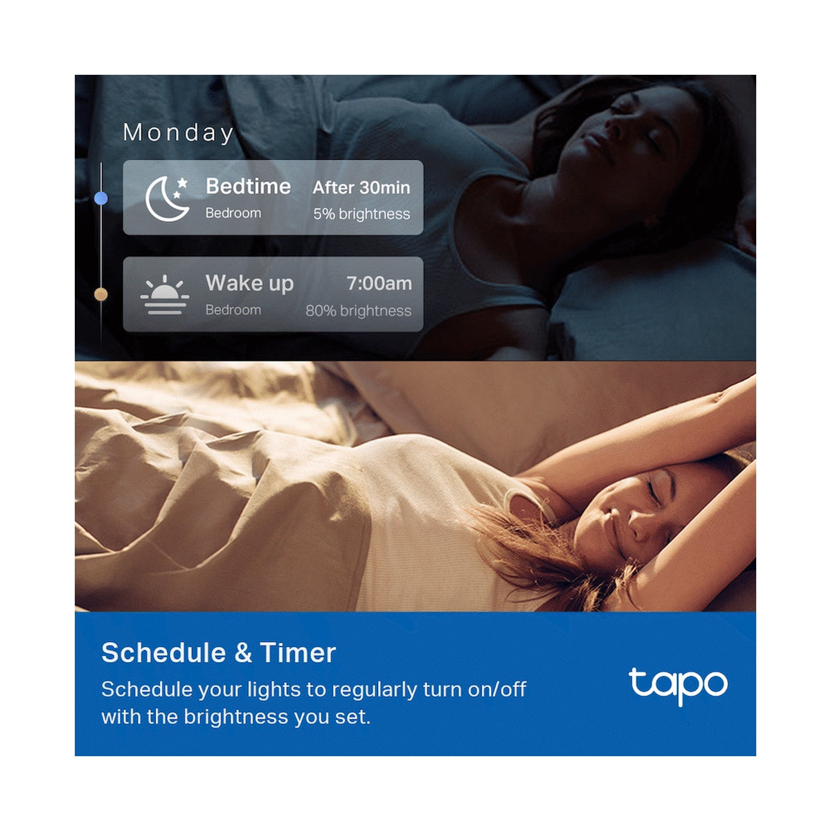 TP-Link Tapo L510E (2-Pack) Smart Wi-Fi Light Bulb - Dimmable