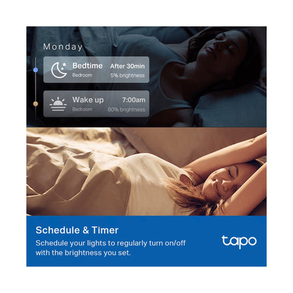TP-Link Tapo L510E (2-Pack) Smart Wi-Fi Light Bulb - Dimmable