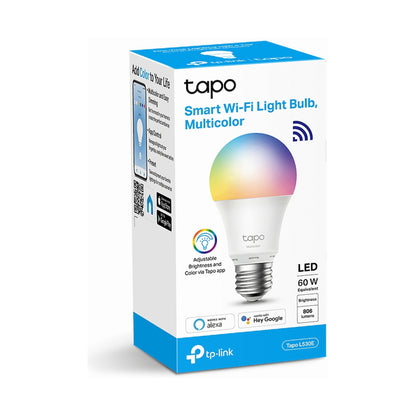 TP-Link Tapo L530E 9w Smart Wi-Fi Light Bulb, Multicolor, A60, E27