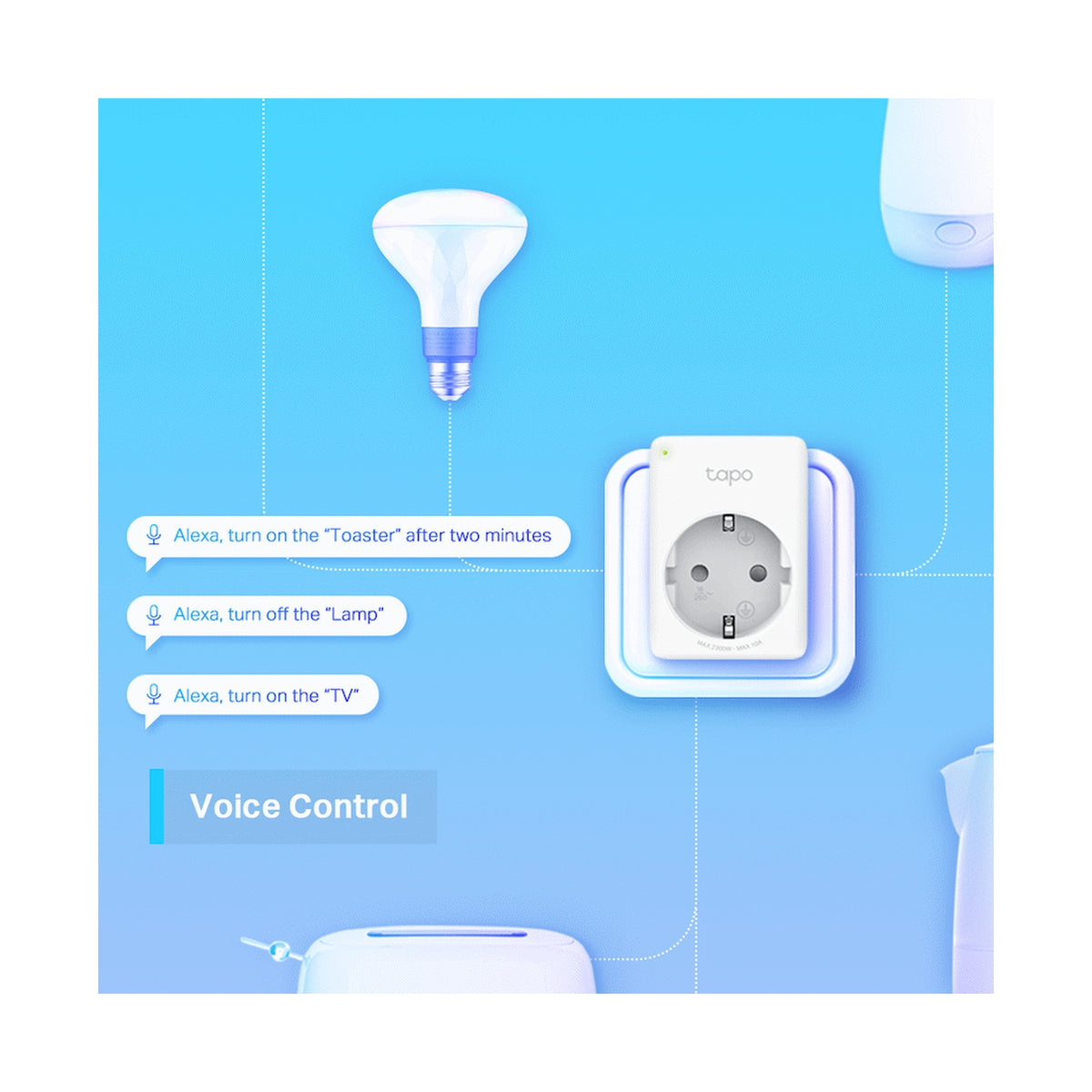 TP-Link Tapo P100 (1-Pack) Wi-Fi 2.4G (1T1R), BT Onboarding