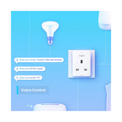 TP-Link Tapo P110 13A 2 Pin Shuco Smart Wi-Fi Plug, Power Monitoring