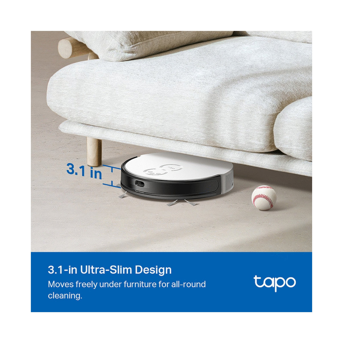 TP-Link Tapo RV20 Robot LIDAR Vacuum, 2600 mAh