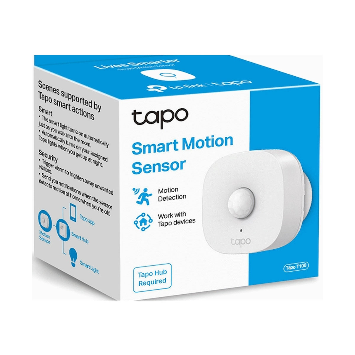 TP-Link Tapo T100 Smart 868mhz Motion Sensor - CR2032 Battery
