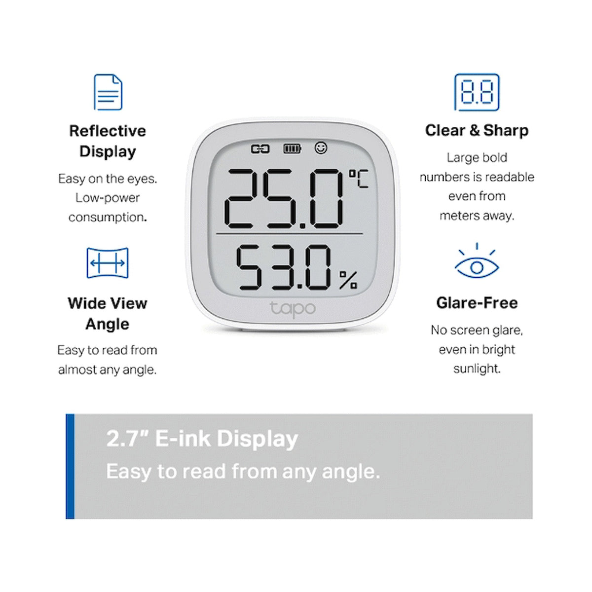TP-Link Tapo T315 Smart 868mhz Temperature & Humidity Monitor