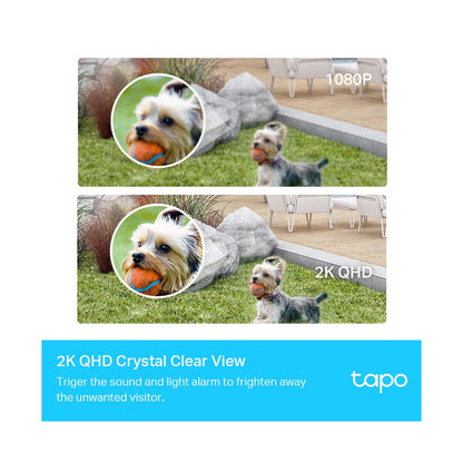 TP-Link Tapo C420 2K QHD Smart Wire-Free Security Camera, 1 Camera System