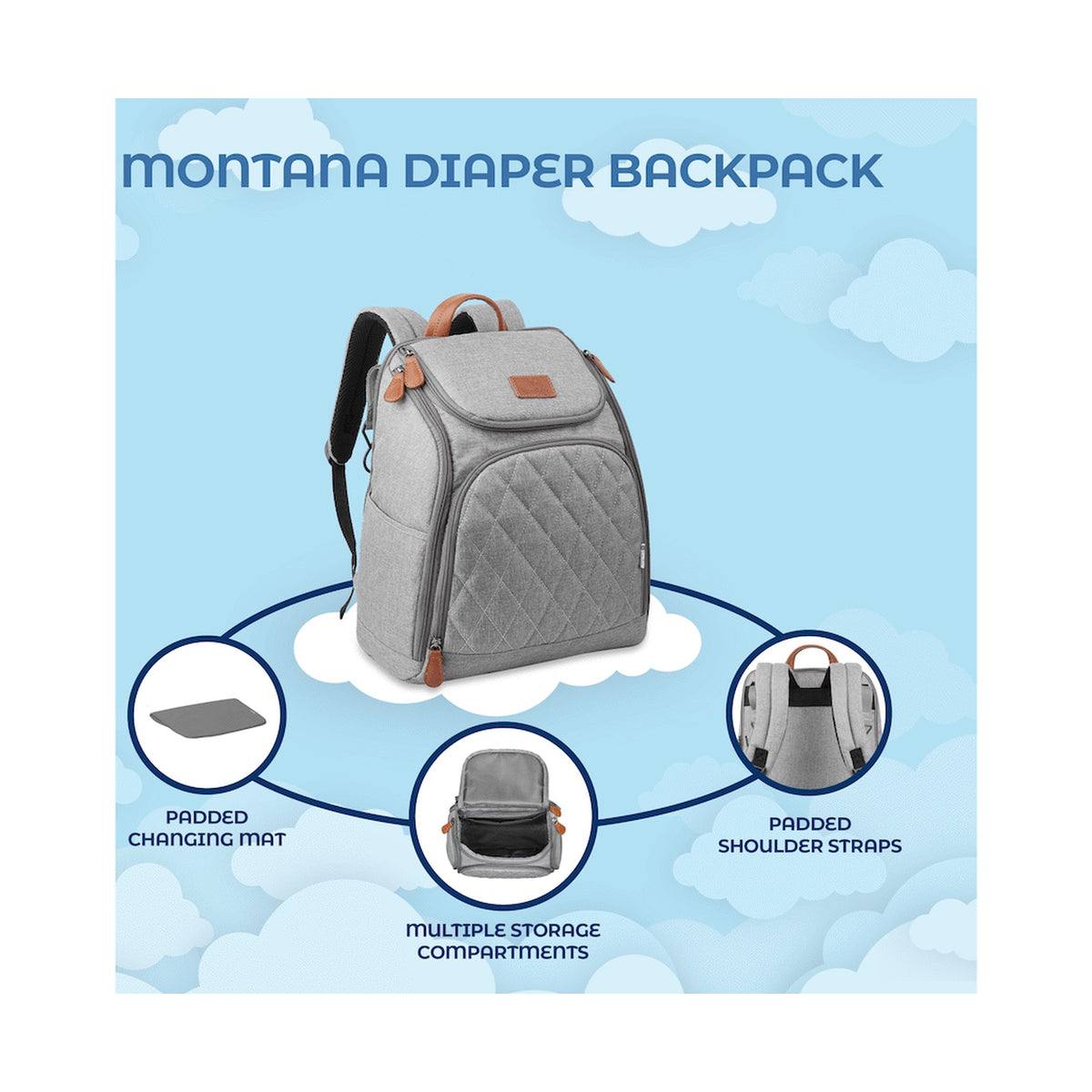 Totes Babe Montana Diaper Backpack