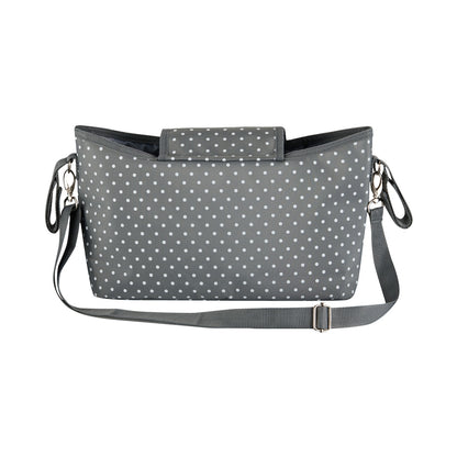 Totes Babe Dotty Series Stroller Caddy Grey