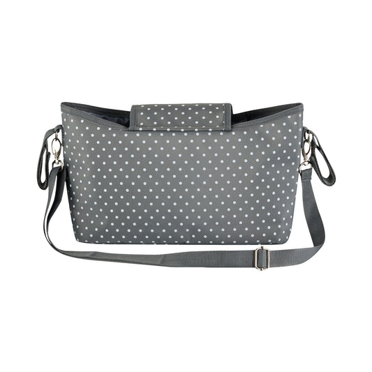 Totes Babe Dotty Series Stroller Caddy Grey