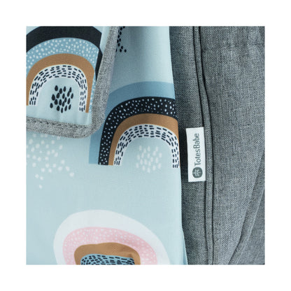Totes Babe Rainbow Diaper Bag Grey