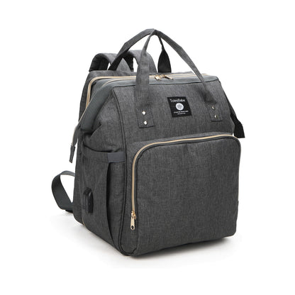 Totes Babe Alma Convertible Diaper Backpack - Dark Grey