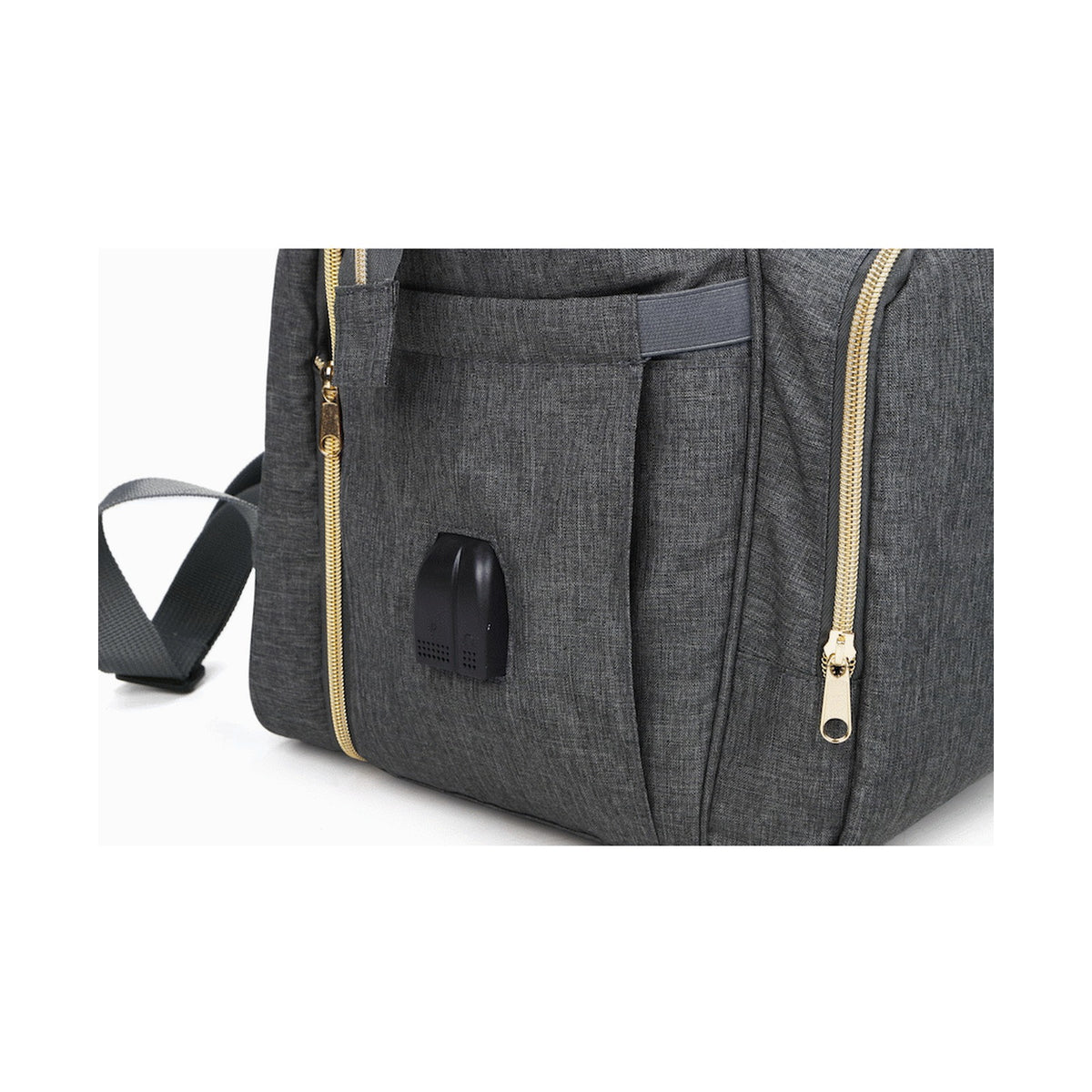 Totes Babe Alma Convertible Diaper Backpack - Dark Grey