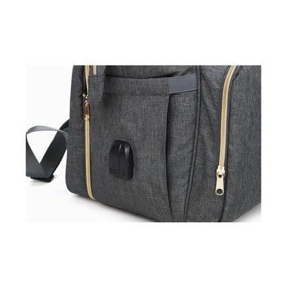 Totes Babe Alma Convertible Diaper Backpack - Dark Grey