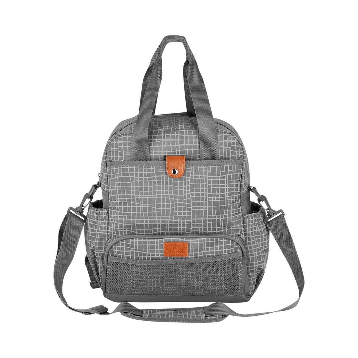 Totes Babe Wavy Series Diaper Backpack Grey