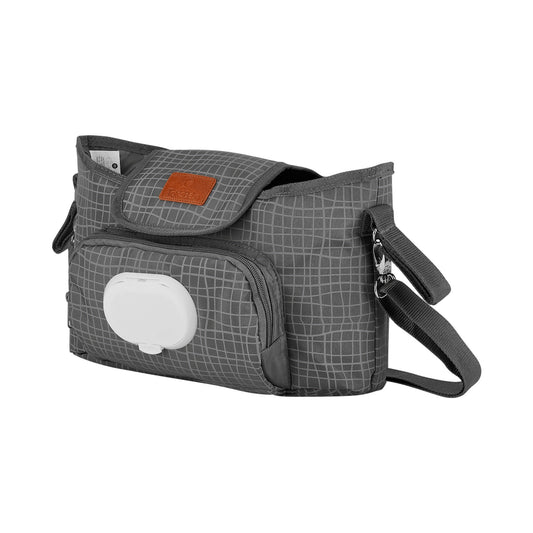Totes Babe Wavy Series Stroller Caddy Grey