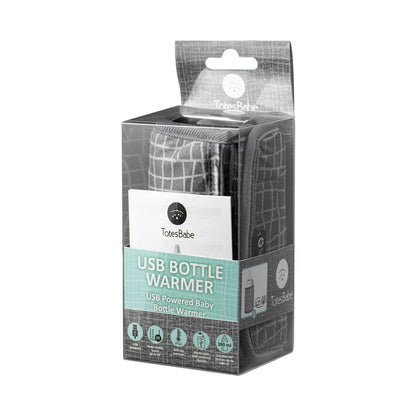 Totes Babe Wavy Series USB Bottle Warmer - Grey