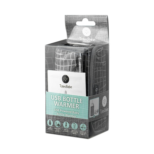 Totes Babe Wavy Series USB Bottle Warmer - Grey