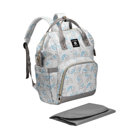 Totes Babe Alma Diaper Backpack Leafy Grey