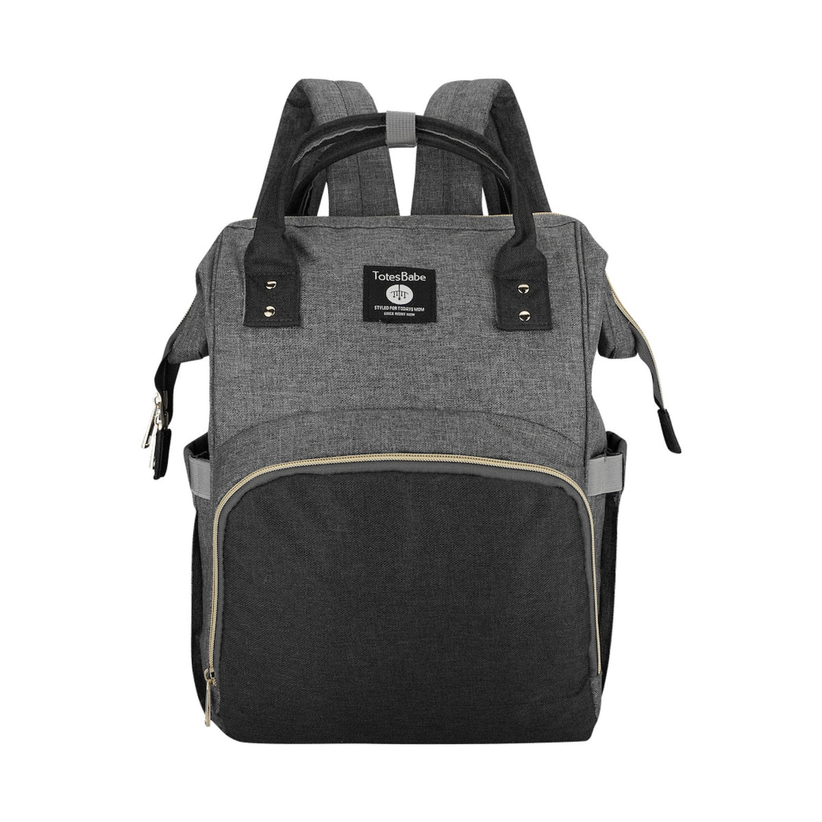 Totes Babe Alma Diaper Backpack Colourblock - Grey/Charcoal