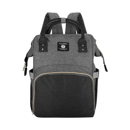 Totes Babe Alma Diaper Backpack Colourblock - Grey/Charcoal