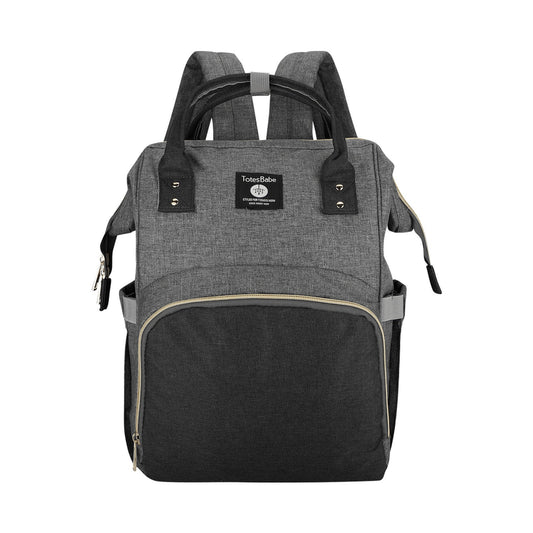 Totes Babe Alma Diaper Backpack Colourblock - Grey/Charcoal
