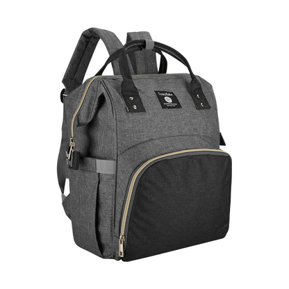 Totes Babe Alma Diaper Backpack Colourblock - Grey/Charcoal