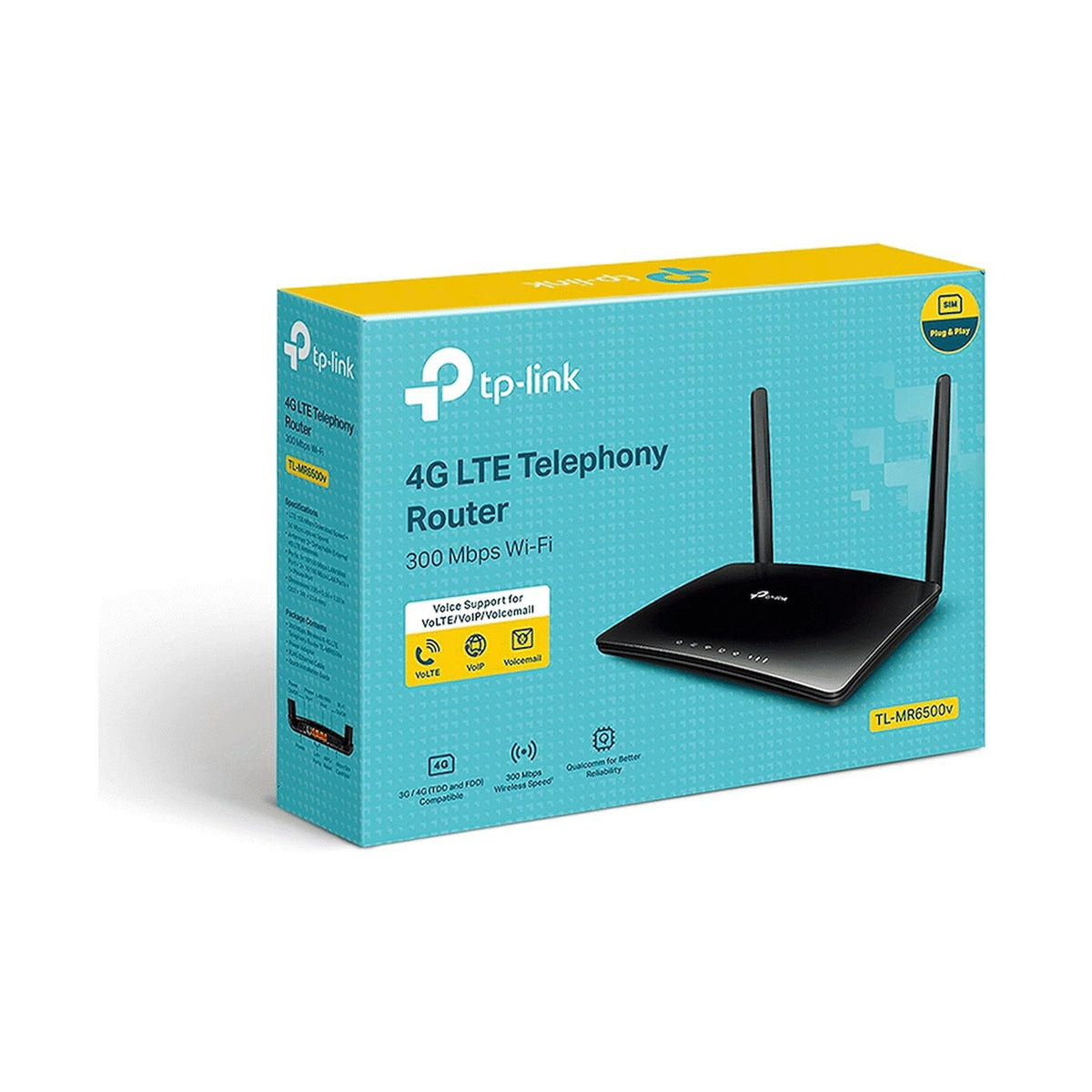 TP-Link TL-MR6500V 300Mbps Wireless N 4G LTE Router + VoIP
