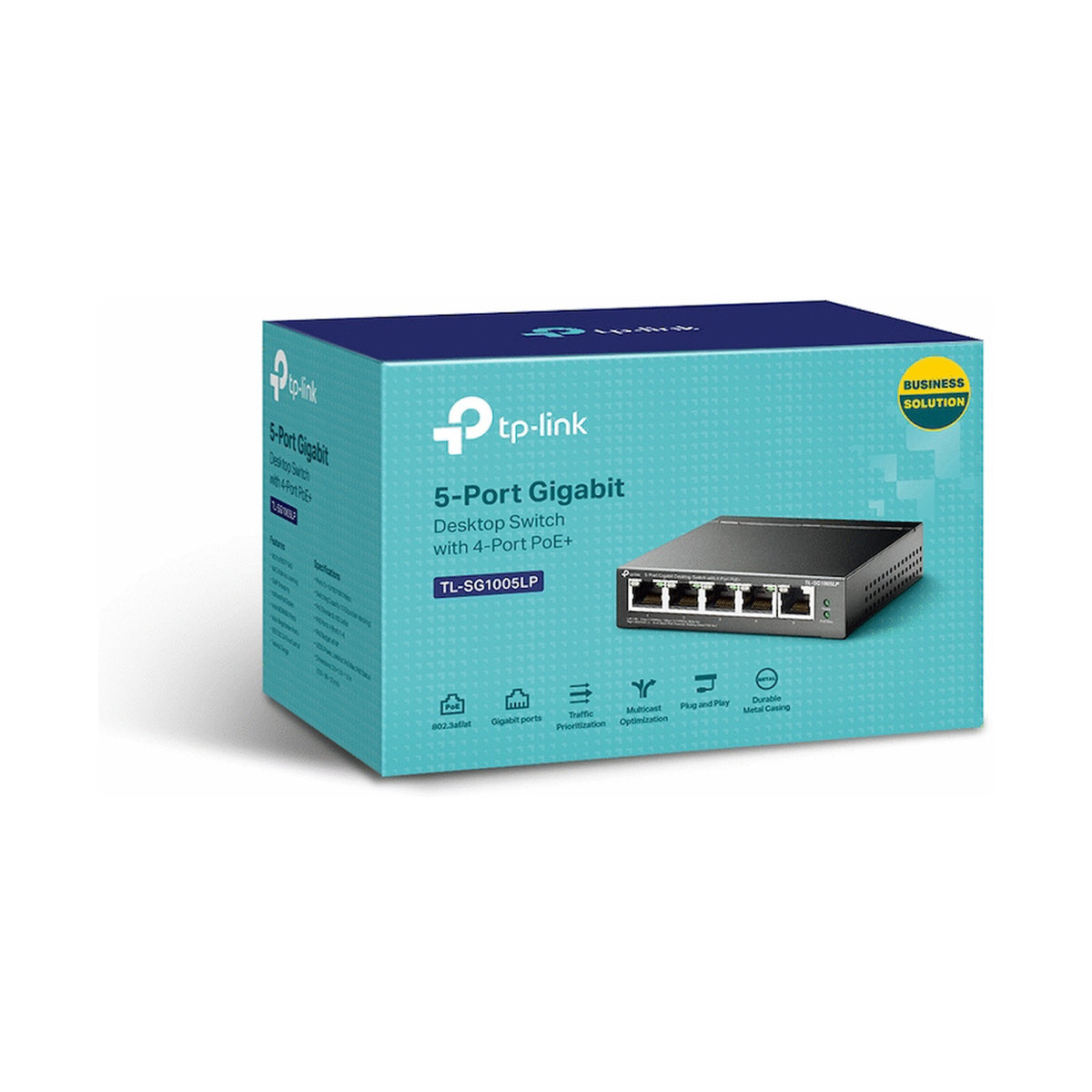 TP-Link TL-SG1005LP 5-Port Gigabit Desktop Switch with 4-Port PoE+
